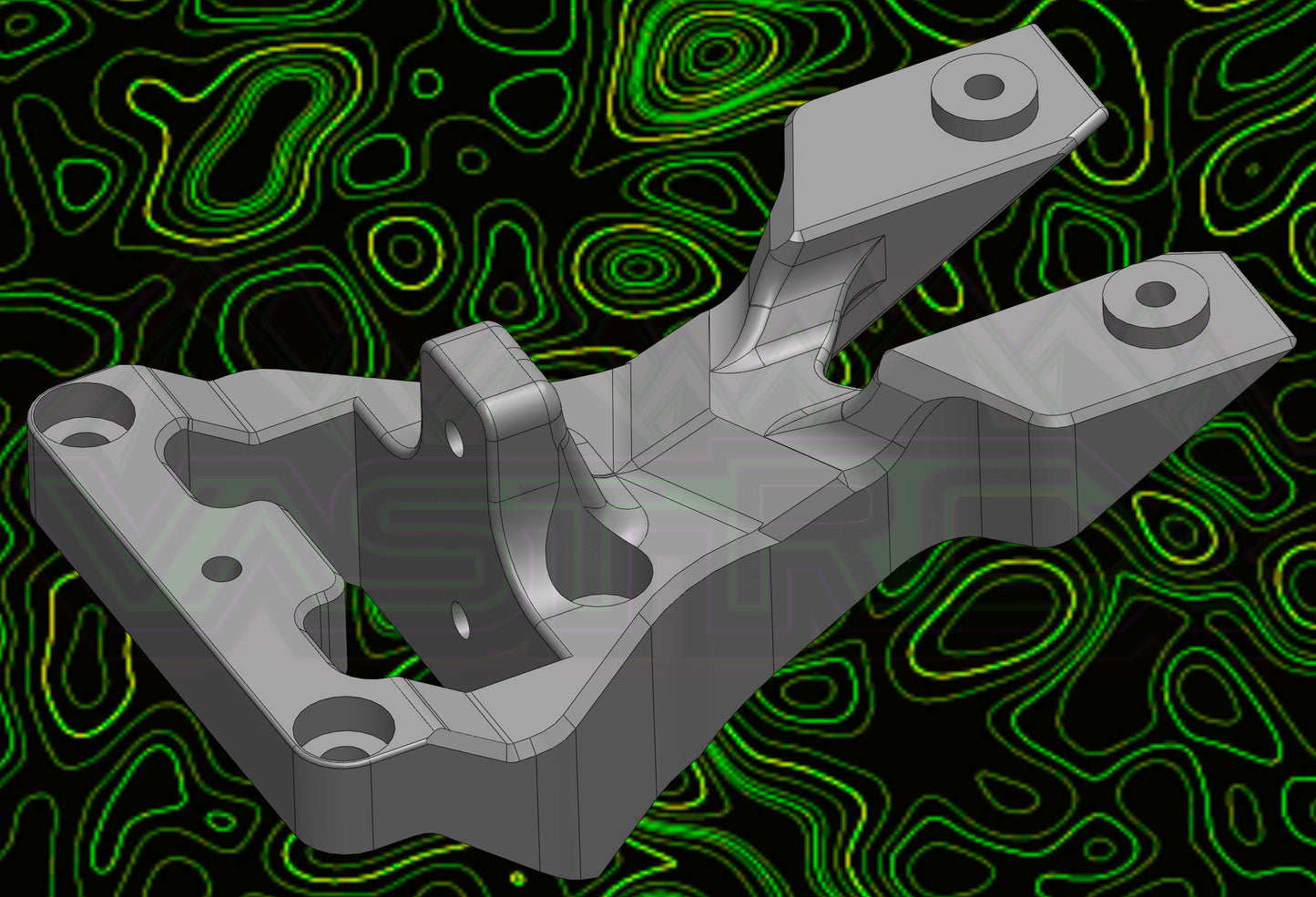 MICR B REAR SHOCK TOWER REAR WING BULKHEAD