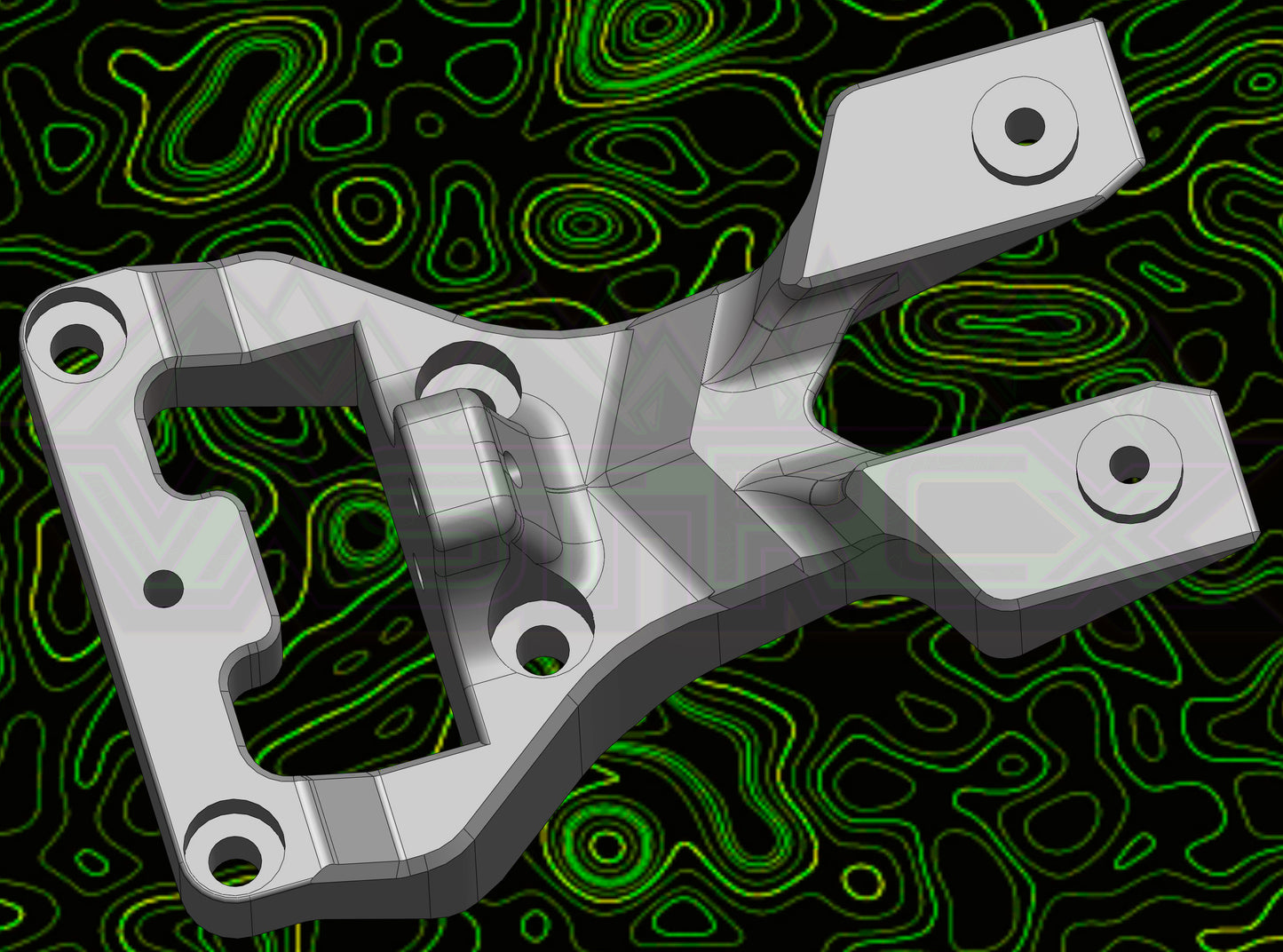 MICR B REAR SHOCK TOWER REAR WING BULKHEAD