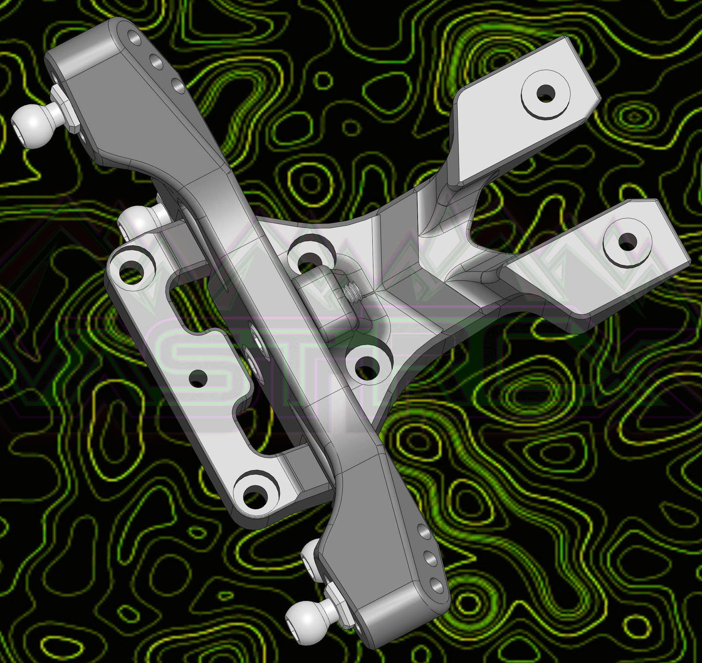 MICRO B REAR SHOCK TOWER WING MOUNT BULKHEAD SYSTEM