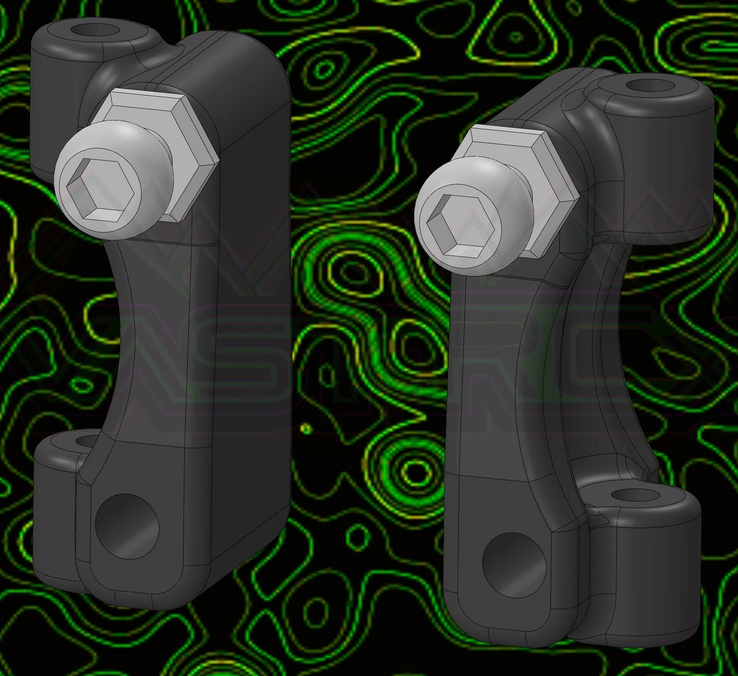 MICRO B R1 CASTER BLOCKS RIGHT LEFT SET