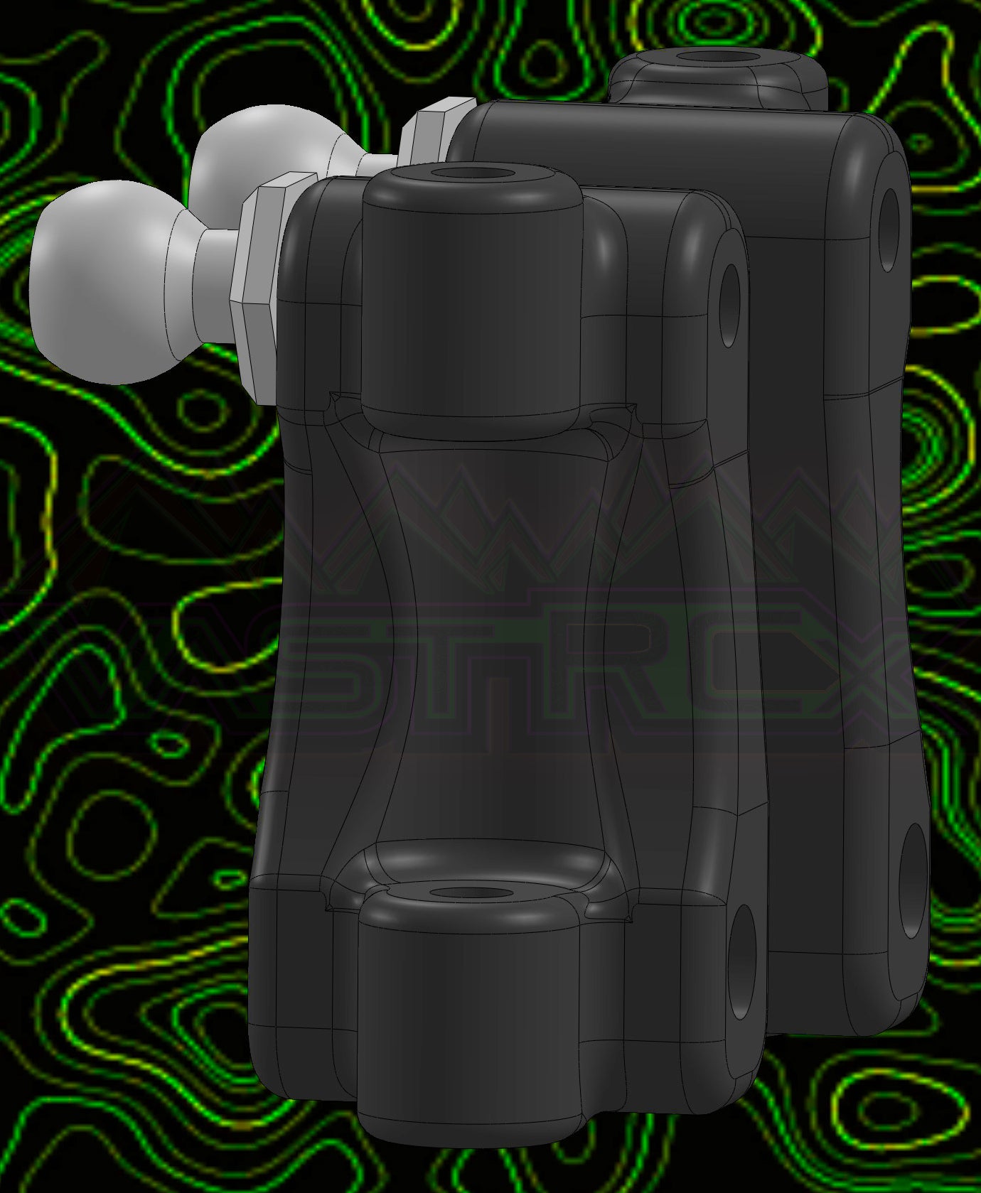 MICRO B R1 CASTER BLOCKS RIGHT LEFT SET