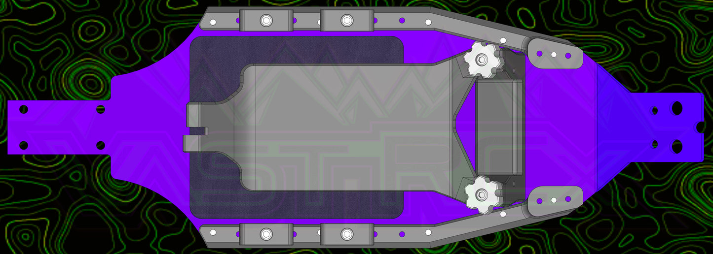 MICRO B TEAM +5MM TITANIUM CHASSIS SYSTEM