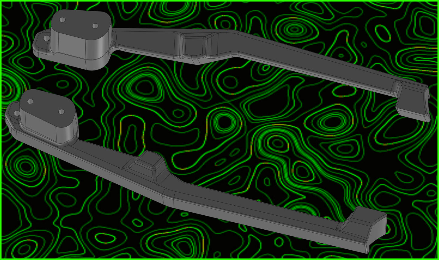MICRO T LOW PRO CHASSIS SIDE RAILS RIGHT LEFT SET