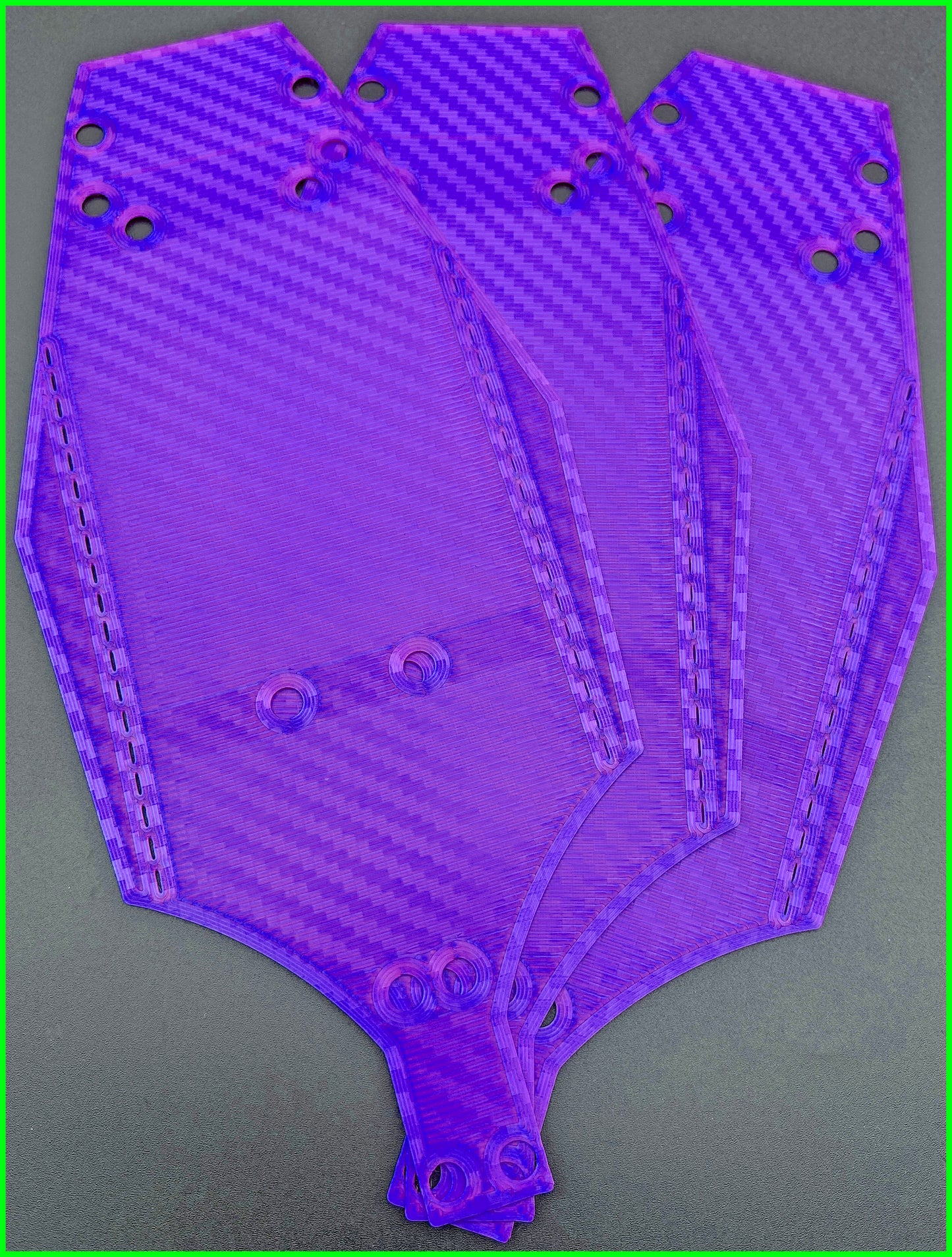 MINI B CHASSIS PROTECTOR 2D CARBON PATTERN