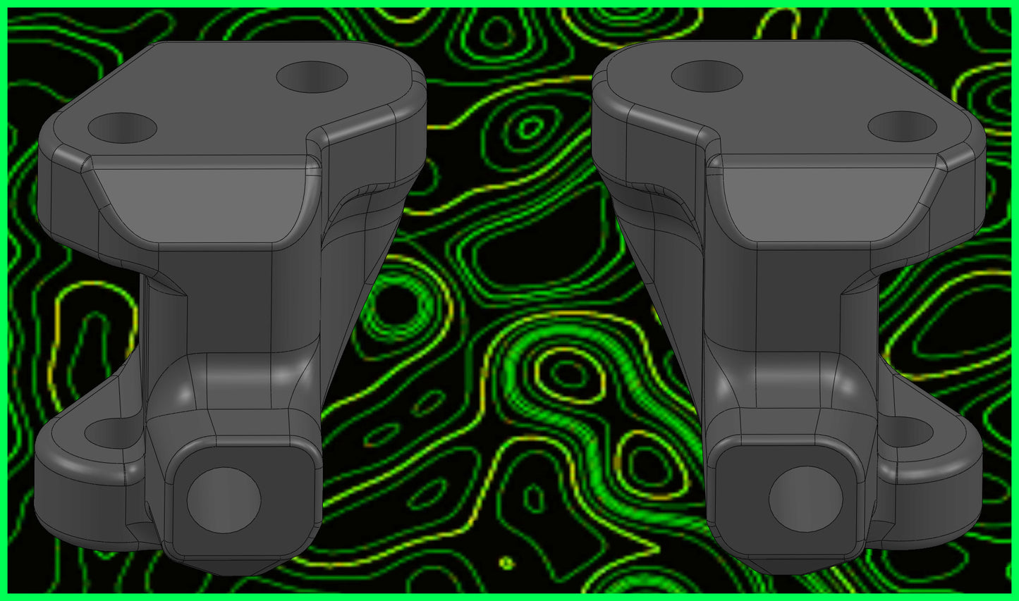 MINI B T FRONT CASTER BLOCKS RL SET