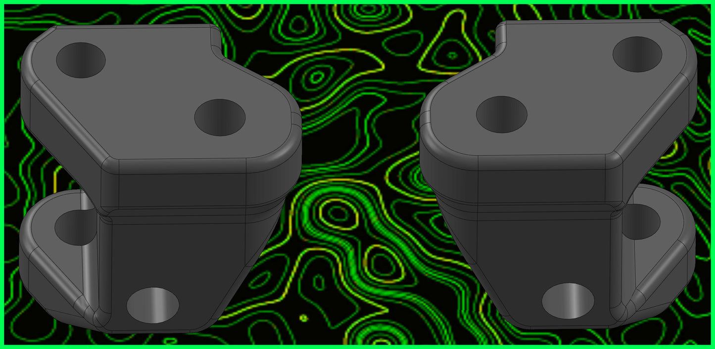MINI B T FRONT CASTER BLOCKS RL SET
