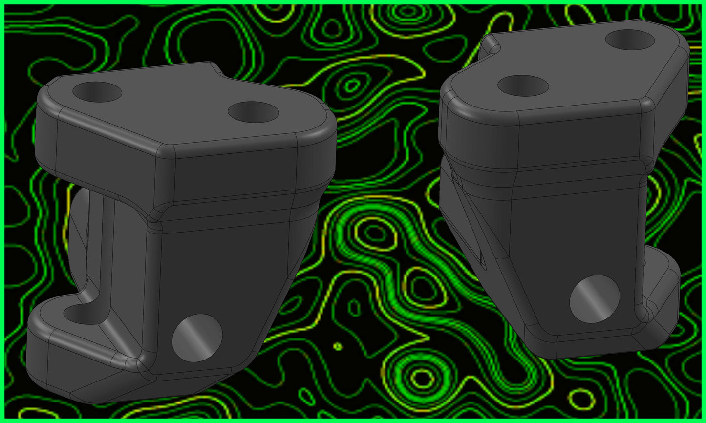 MINI B T FRONT CASTER BLOCKS RL SET