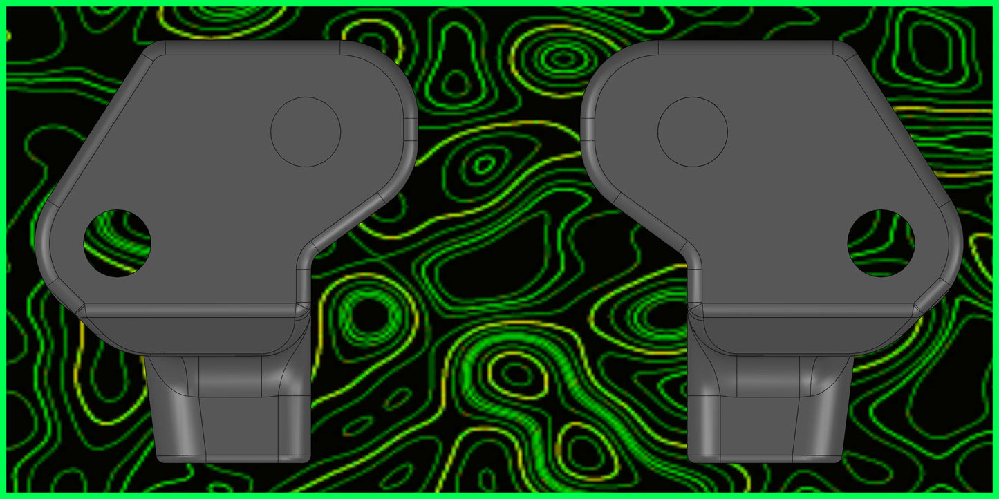 MINI B T FRONT CASTER BLOCKS RL SET