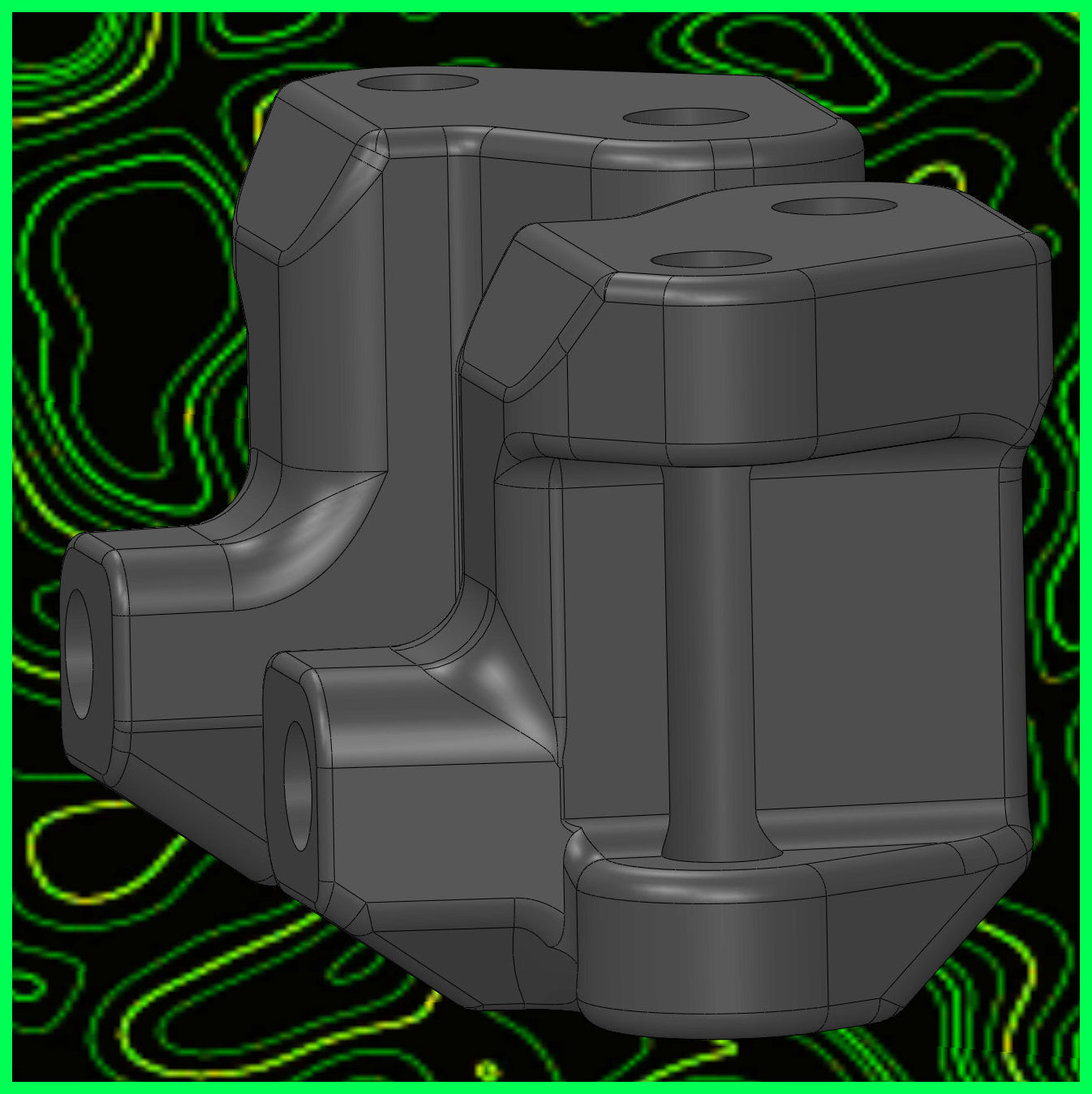 MINI B T FRONT CASTER BLOCKS RL SET