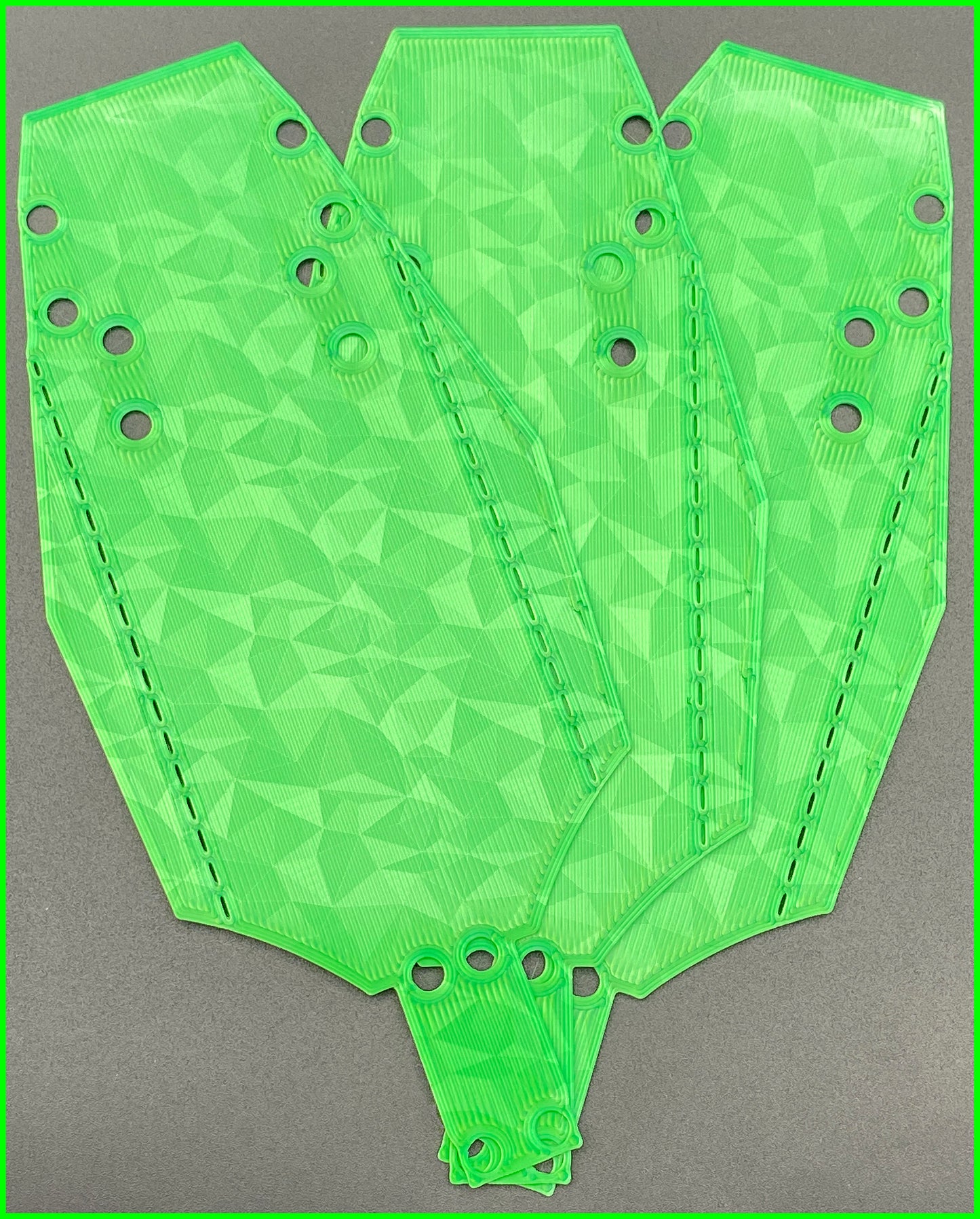 MINI T CHASSIS PROTECTOR FRACTAL CARBON PATTERN