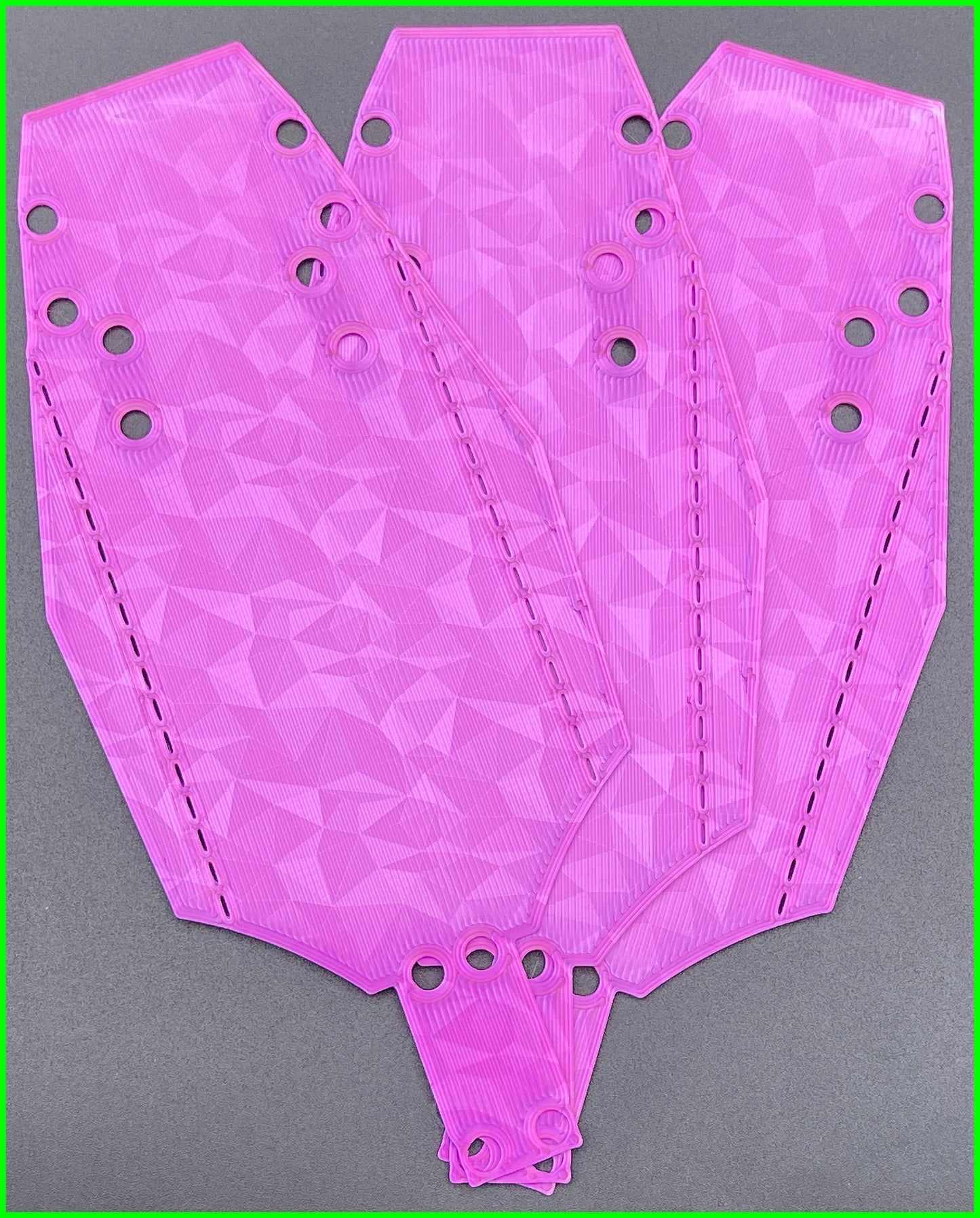 MINI T CHASSIS PROTECTOR FRACTAL CARBON PATTERN