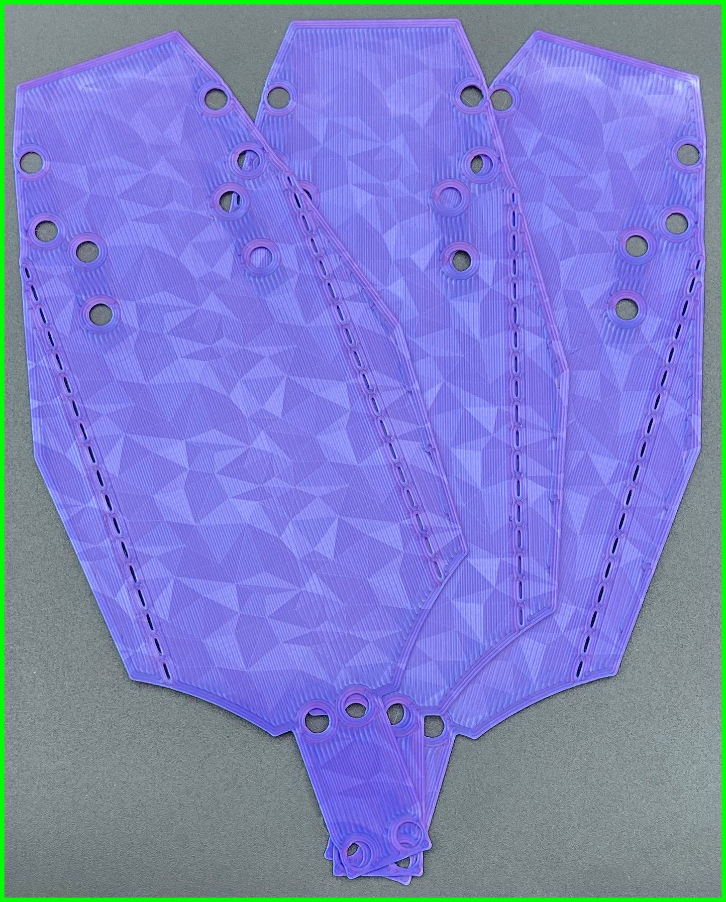 MINI T CHASSIS PROTECTOR FRACTAL CARBON PATTERN