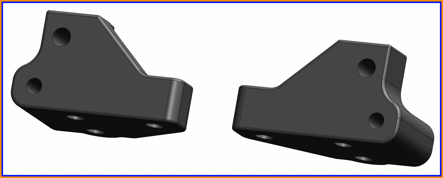 RC10 24 CLASSIC BUGGY FRONT CONTROL ARM MOUNTS R/L SET