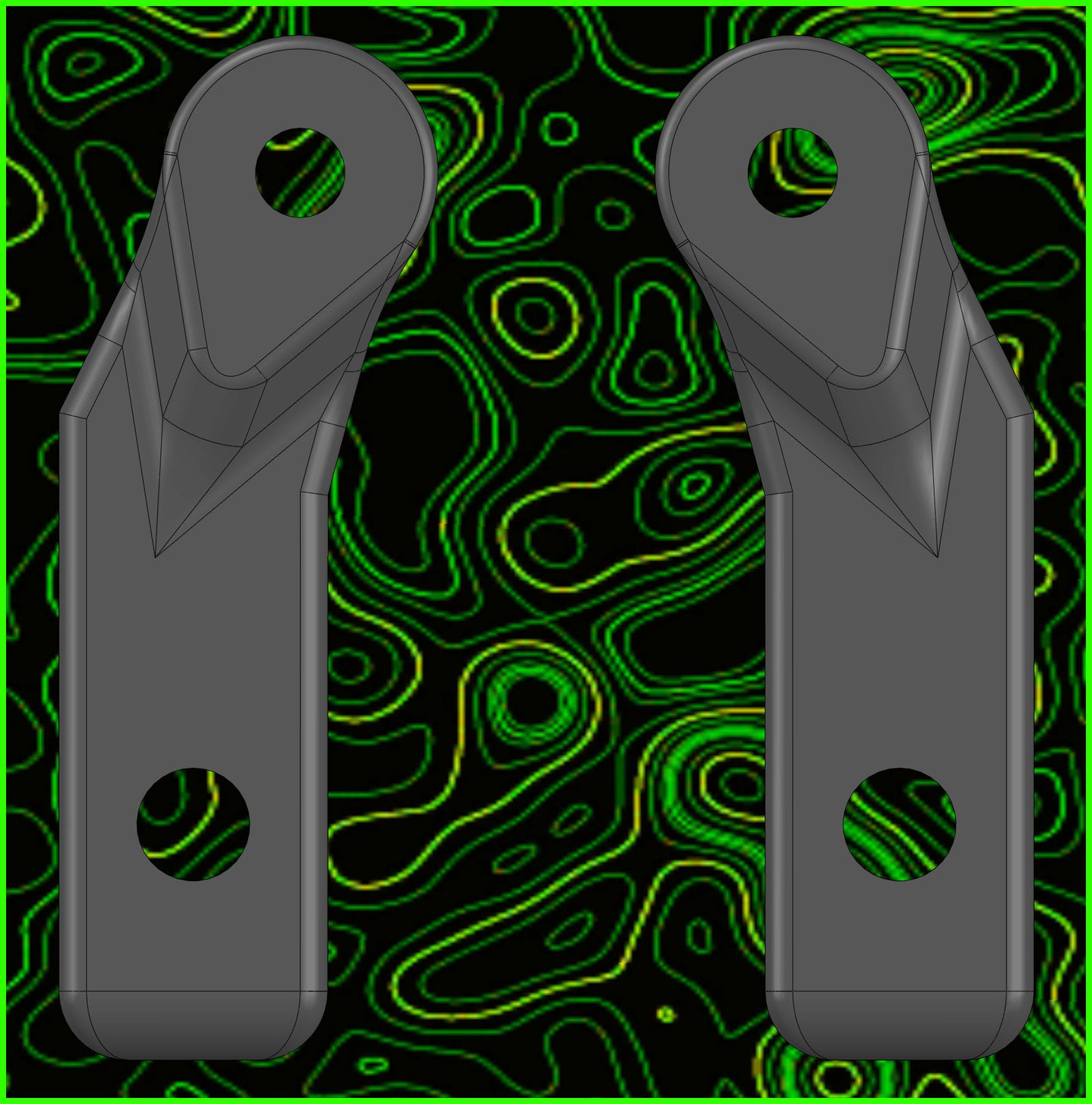 RC28 FRONT STEERING ARMS RIGHT LEFT 0 OFFSET