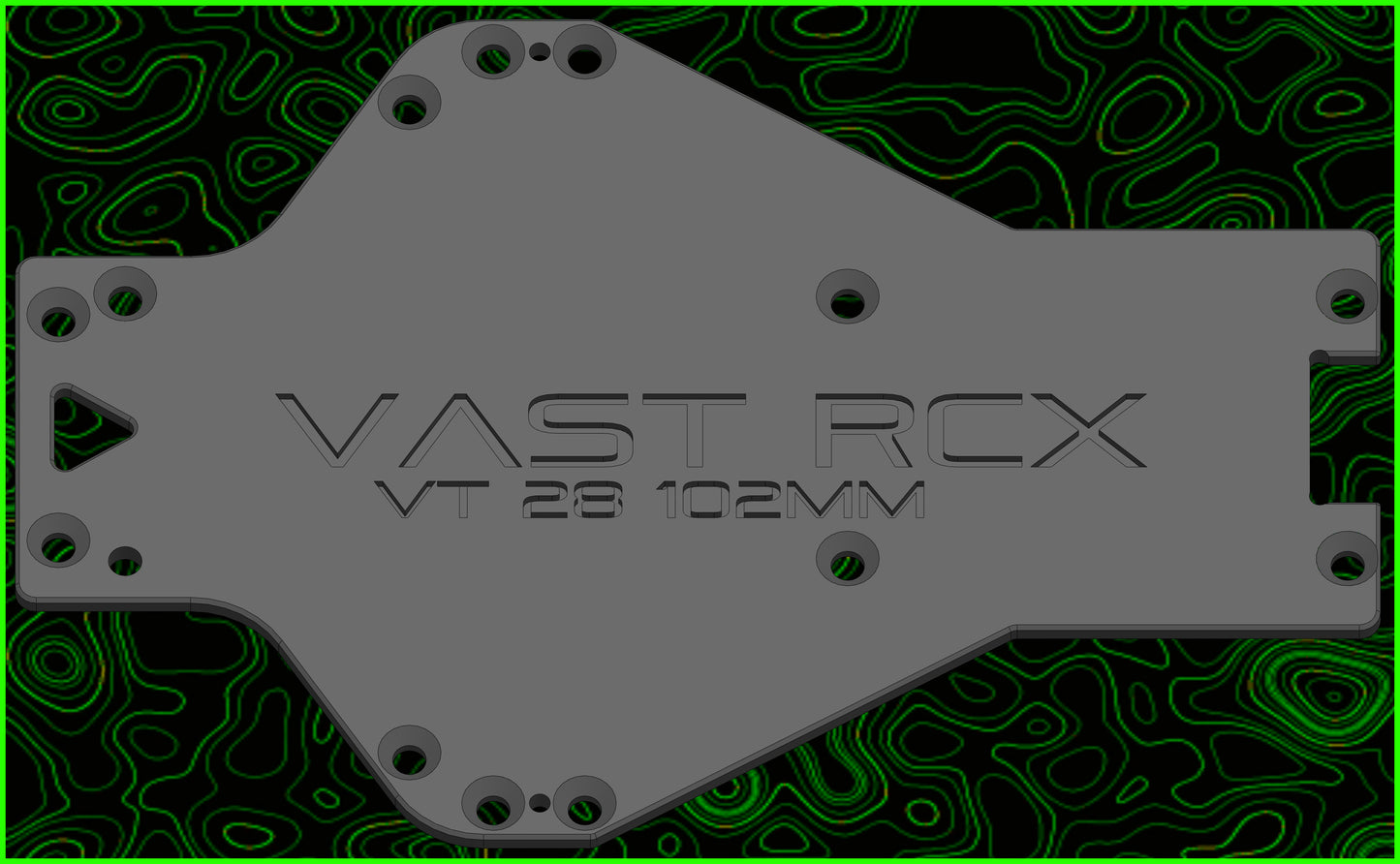 RC 28 TITANIUM CHASSIS 102MM FORMAT
