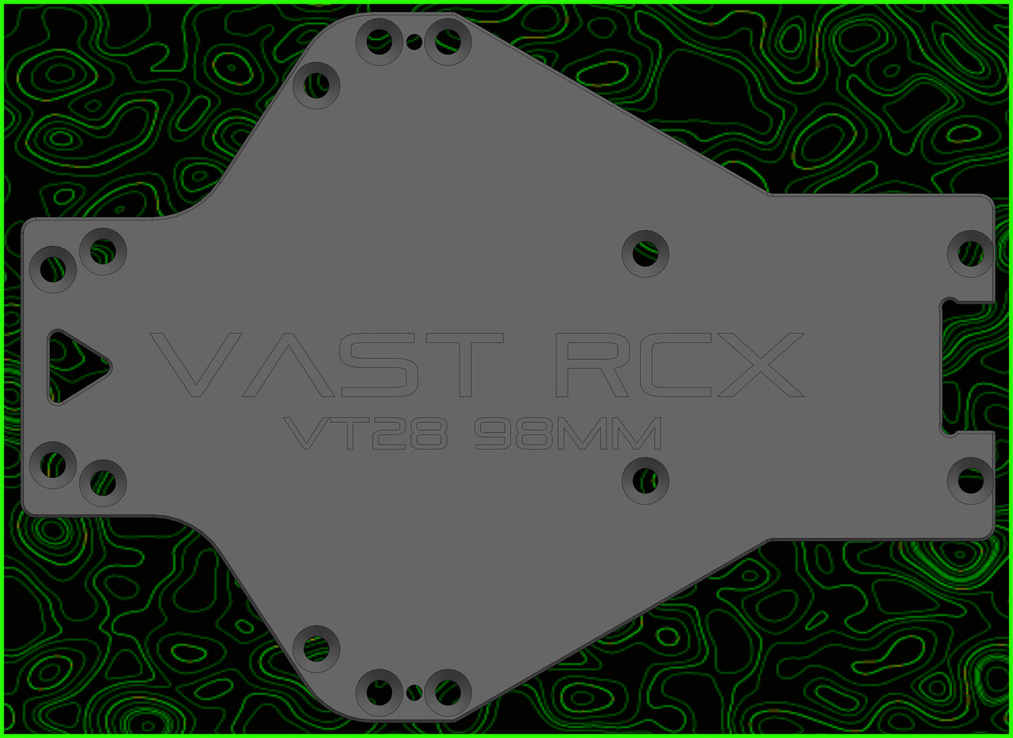 RC 28 TITANIUM CHASSIS 98MM FORMAT