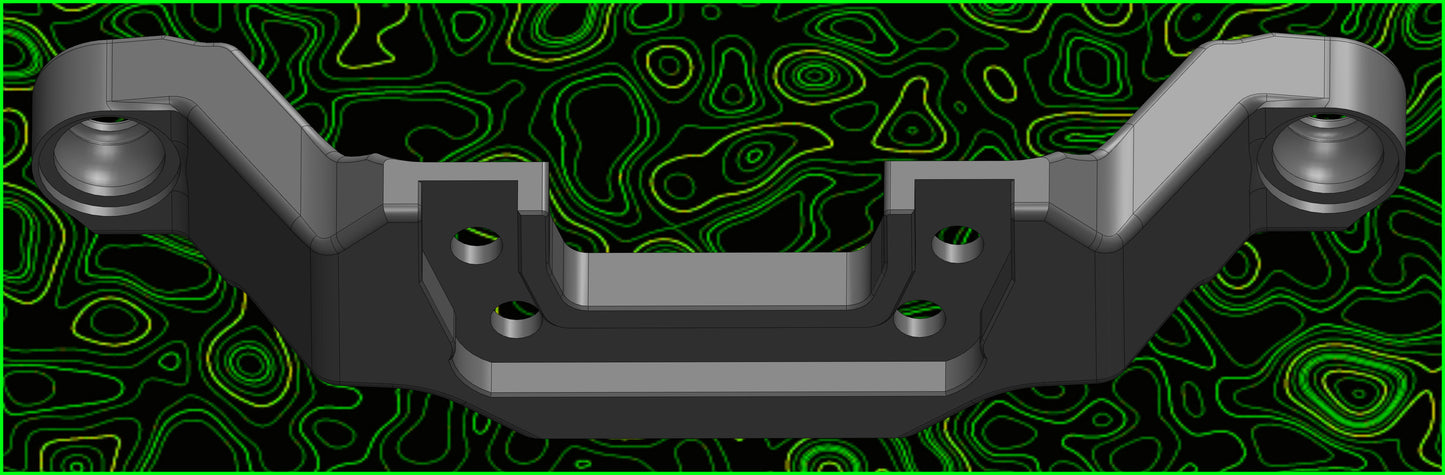 VRCX28 TEAM FRONT UPPER ARM 2/2 3/3 CAMBER CASTER BULKHEAD KIT