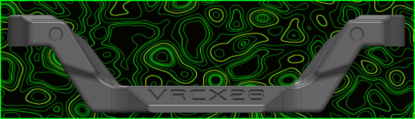 VRCX28 TEAM FRONT UPPER ARM 3/2 CAMBER CASTER BULKHEAD