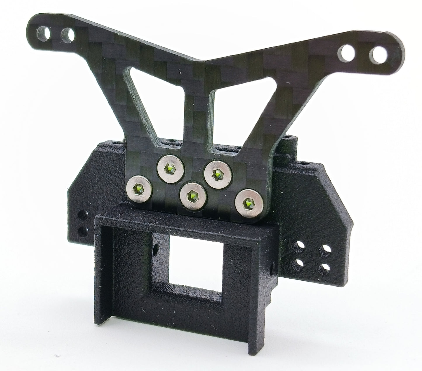 RC10 24 CLASSIC BUGGY V2 -2MM DROP REAR CARBON FIBER SHOCK TOWER