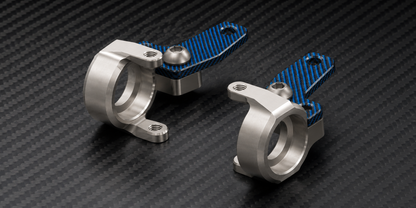 TC28 PRO TEAM BILLET ALUMINUM FRONT STEERING KNUCKLE SET / FRONTS