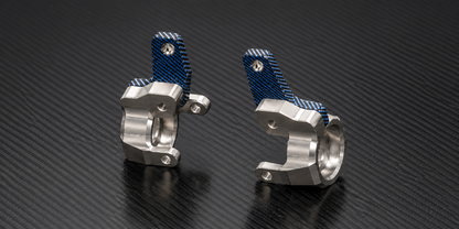 TC28 PRO TEAM BILLET ALUMINUM FRONT STEERING KNUCKLE SET / FRONTS