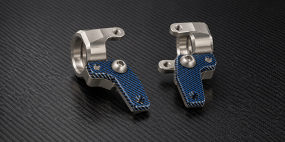 TC28 PRO TEAM BILLET ALUMINUM FRONT STEERING KNUCKLE SET / FRONTS