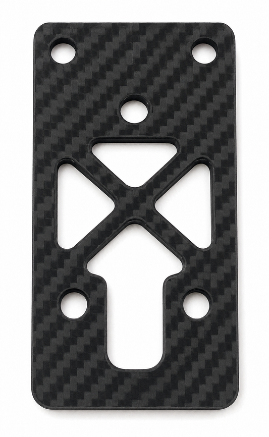 RC10 24 REAR TRANSMISSION CARBON TOP PLATE BRACE