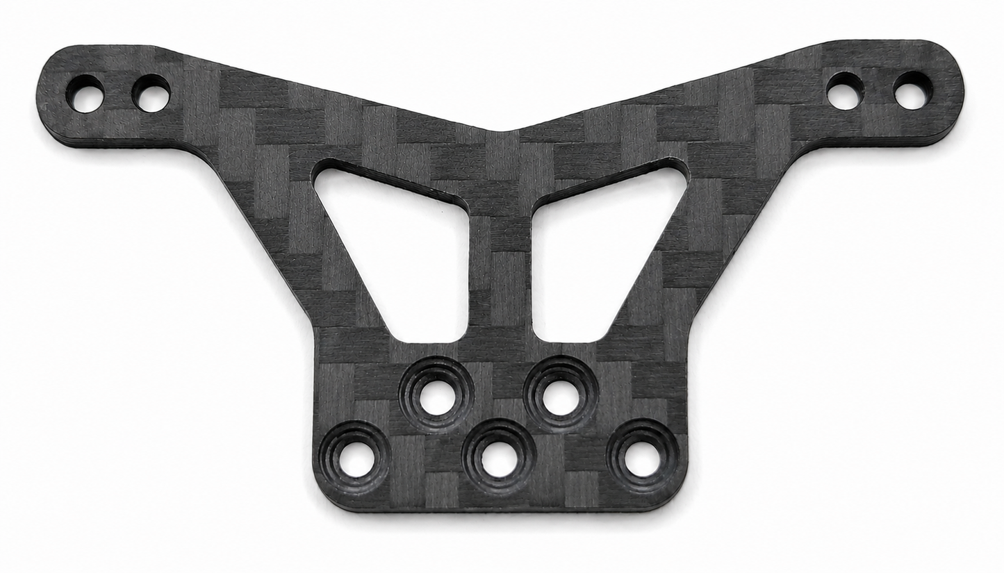 RC10 24 CLASSIC BUGGY V2 -2MM DROP REAR CARBON FIBER SHOCK TOWER