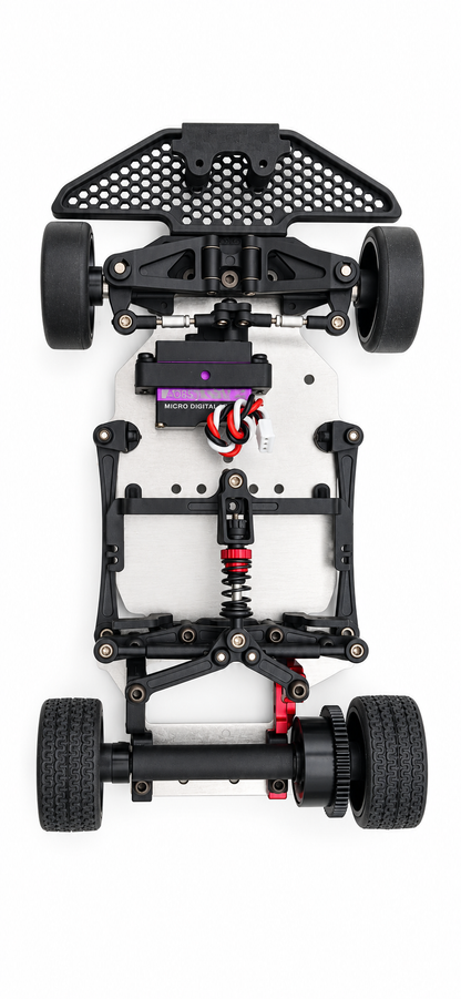 XPRESS PIXEL Z1 PRO TEAM TRUE 98mm STAINLESS STEEL CHASSIS AND REAR MOTOR POD PLATE SYSTEM