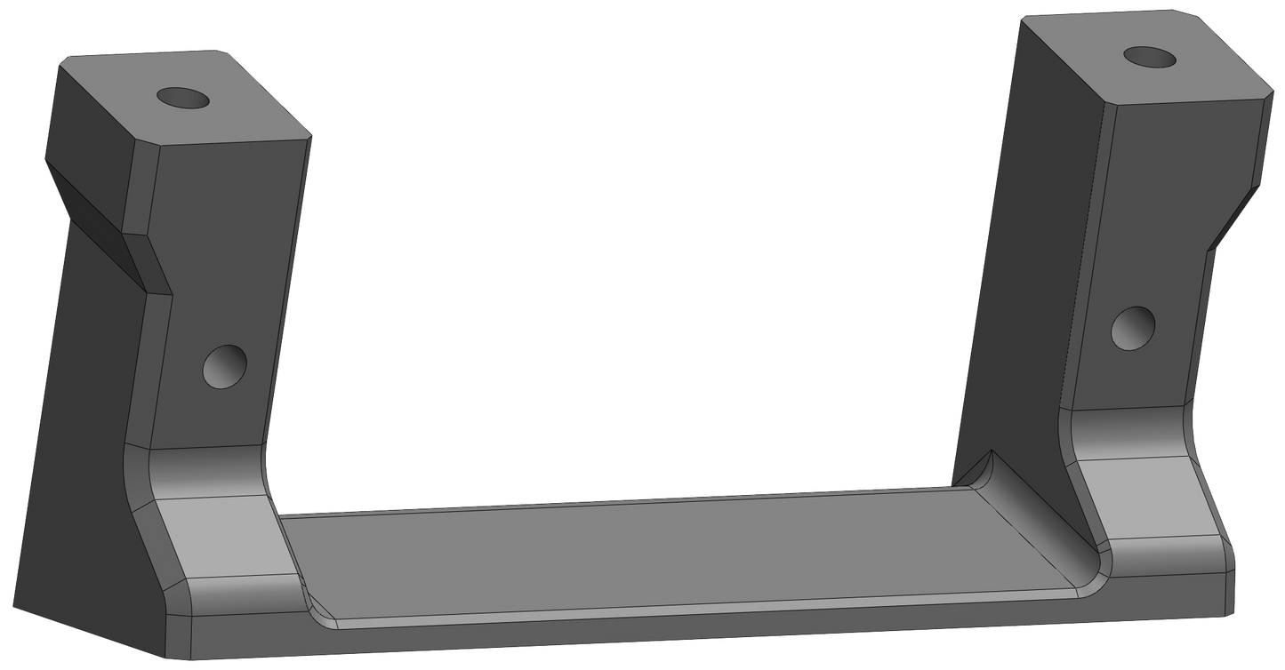 MICRO B T LOW PRO TOP DECK STD STEERING SERVO MOUNT