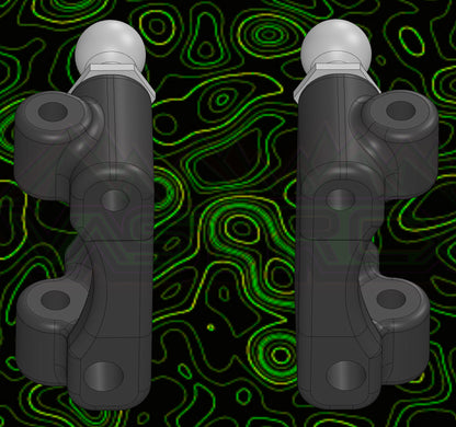 MICRO B R1 CASTER BLOCKS RIGHT LEFT SET