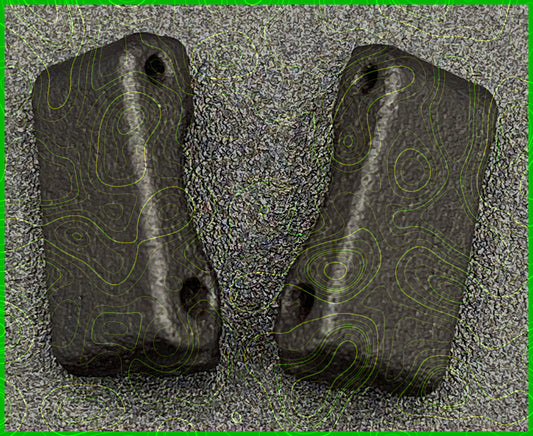 MICRO B T R1 CASTER BLOCKS RIGHT LEFT SET SOLO