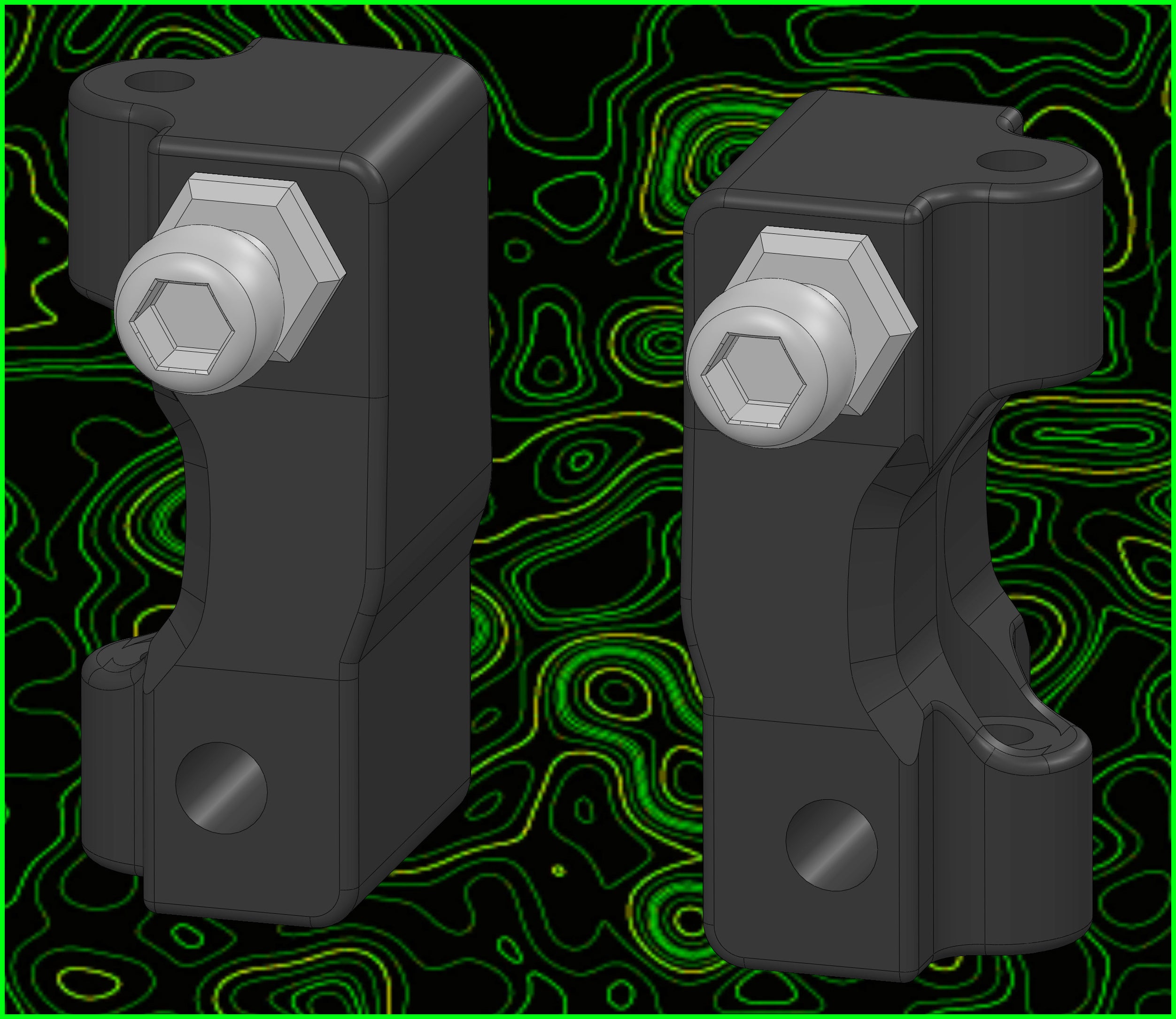 MICRO B T RUGGED CASTER BLOCKS RL SET WITH BALL STUDS – VAST RCX