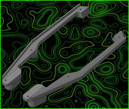 MICRO T LOW PRO CHASSIS SIDE RAILS RIGHT LEFT SET