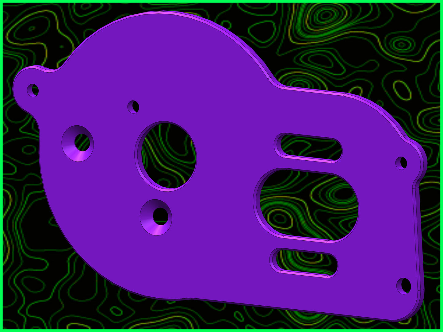 MINI B T MOTOR PLATE TITANIUM