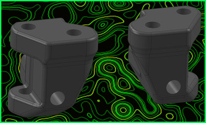 MINI B T FRONT CASTER BLOCKS RL SET