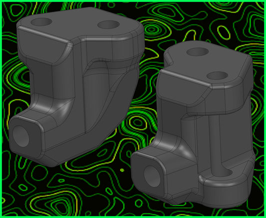 MINI B T FRONT CASTER BLOCKS RL SET