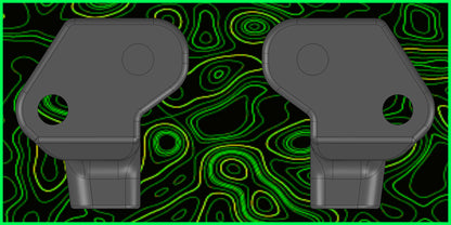 MINI B T FRONT CASTER BLOCKS RL SET