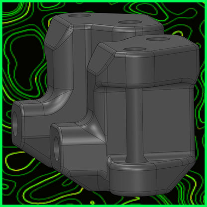 MINI B T FRONT CASTER BLOCKS RL SET