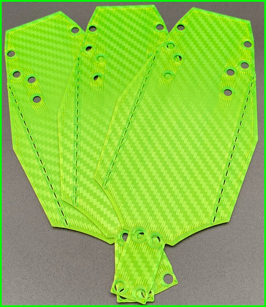 MINI T CHASSIS PROTECTOR 2D CARBON PATTERN