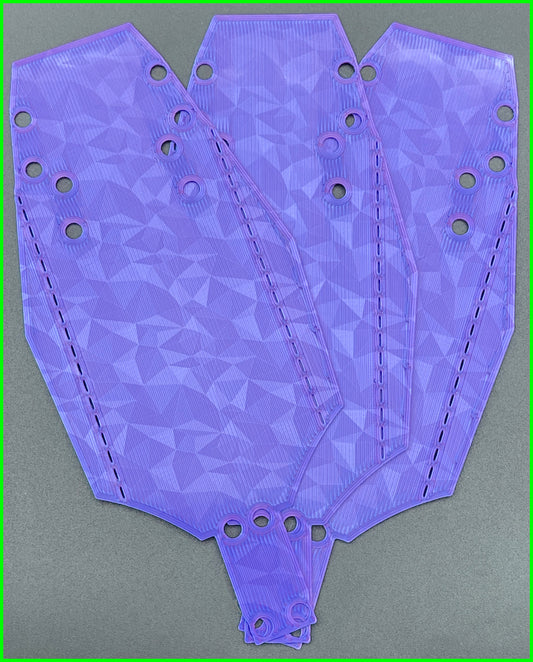 MINI T CHASSIS PROTECTOR FRACTAL CARBON PATTERN