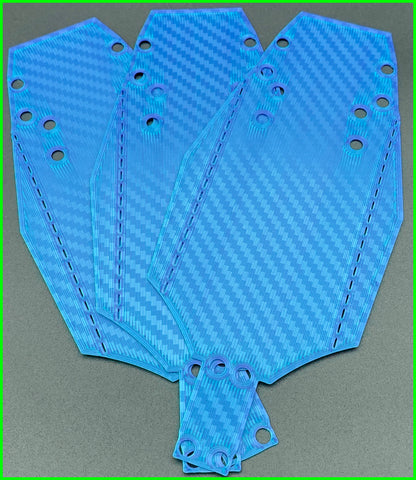MINI T CHASSIS PROTECTOR 2D CARBON PATTERN