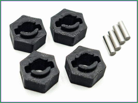 WHEEL HEXES /  7MM /  PINS