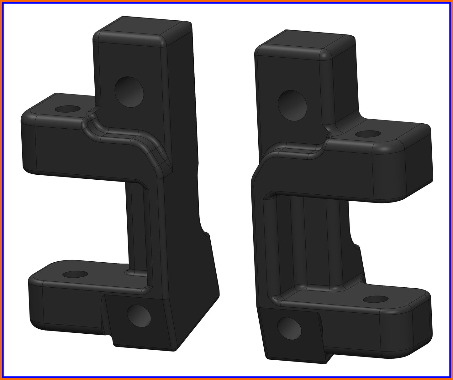 RC10 24 CLASSIC BUGGY FRONT C-HUBS R/L SET