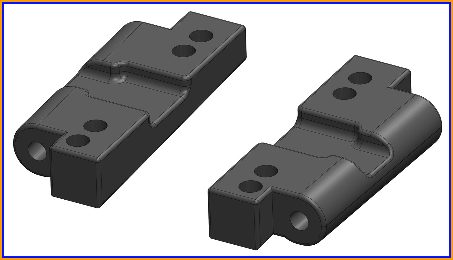 RC10 24 CLASSIC BUGGY REAR  CONTROL ARM MOUNTS R/L SET