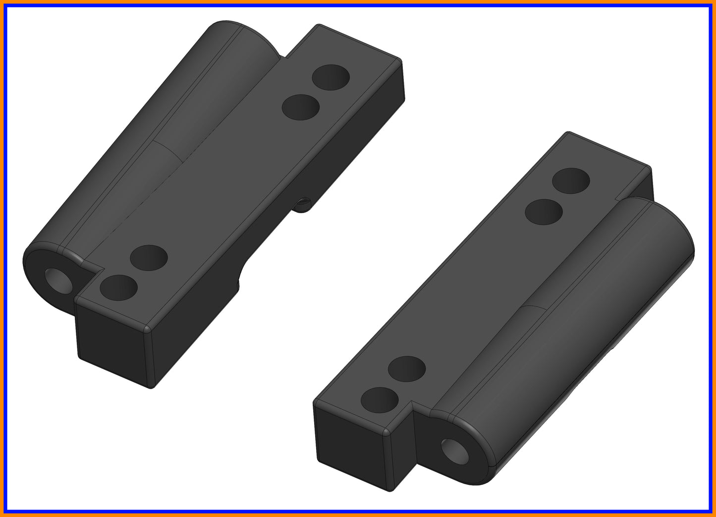 RC10 24 CLASSIC BUGGY REAR  CONTROL ARM MOUNTS R/L SET
