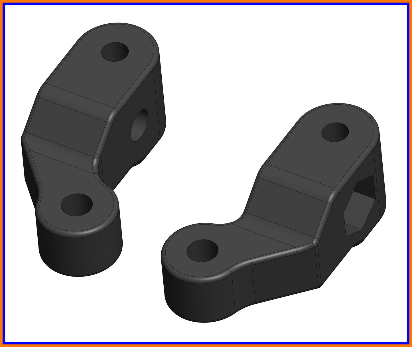 RC10 24 CLASSIC BUGGY FRONT STEERING KNUCKLES R/L SET