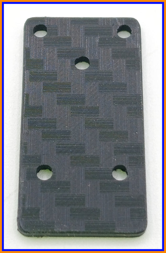 RC10 24 REAR TRANSMISSION CARBON TOP PLATE BRACE