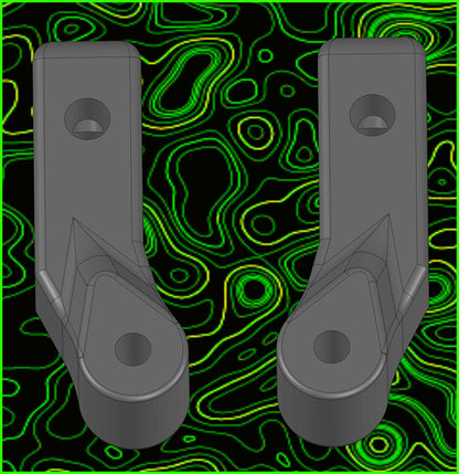 RC28 FRONT STEERING ARMS RIGHT LEFT 0 OFFSET