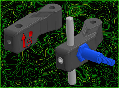 RC28 FRONT 0.5MM OFFSET STEERING ARMS RIGHT LEFT SET